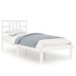 vidaXL Massivholzbett Weiß 75x190 cm vidaXL Massivholzbett Weiß 75x190 cm