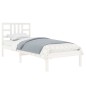 vidaXL Massivholzbett Weiß 75x190 cm vidaXL Massivholzbett Weiß 75x190 cm