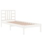 vidaXL Massivholzbett Weiß 75x190 cm vidaXL Massivholzbett Weiß 75x190 cm