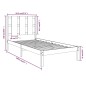 vidaXL Massivholzbett 90x190 cm vidaXL Massivholzbett 90x190 cm