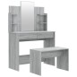 vidaXL Schminktisch-Set Grau Sonoma 96x40x142 cm vidaXL Schminktisch-Set Grau Sonoma 96x40x142 cm