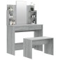 vidaXL Schminktisch-Set Grau Sonoma 96x40x142 cm vidaXL Schminktisch-Set Grau Sonoma 96x40x142 cm