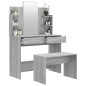 vidaXL Schminktisch-Set Grau Sonoma 96x40x142 cm vidaXL Schminktisch-Set Grau Sonoma 96x40x142 cm