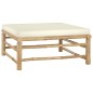 vidaXL 8-tlg. Garten-Lounge-Set mit Cremeweißen Kissen Bambus vidaXL 8-tlg. Garten-Lounge-Set mit Cremeweißen Kissen Bambus