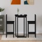 vidaXL 3-tlg. Bar-Set Schwarz Massivholz Kiefer vidaXL 3-tlg. Bar-Set Schwarz Massivholz Kiefer