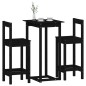 vidaXL 3-tlg. Bar-Set Schwarz Massivholz Kiefer vidaXL 3-tlg. Bar-Set Schwarz Massivholz Kiefer