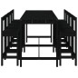 vidaXL 9-tlg. Gartenbar-Set Schwarz Massivholz Kiefer vidaXL 9-tlg. Gartenbar-Set Schwarz Massivholz Kiefer