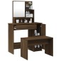 vidaXL Schminktisch-Set Braun Eichen-Optik 86,5x35x136 cm vidaXL Schminktisch-Set Braun Eichen-Optik 86,5x35x136 cm