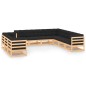 vidaXL 10-tlg. Garten-Lounge-Set mit Kissen Massivholz Kiefer vidaXL 10-tlg. Garten-Lounge-Set mit Kissen Massivholz Kiefer