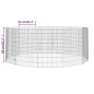 vidaXL Kaninchenkäfig 12 Paneele 54x80 cm Verzinktes Eisen vidaXL Kaninchenkäfig 12 Paneele 54x80 cm Verzinktes Eisen