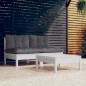 vidaXL 3-tlg. Garten-Lounge-Set mit Anthrazit Kissen Kiefernholz vidaXL 3-tlg. Garten-Lounge-Set mit Anthrazit Kissen Kiefernholz