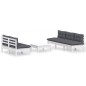 vidaXL 6-tlg. Garten-Lounge-Set mit Anthrazit Kissen Kiefernholz vidaXL 6-tlg. Garten-Lounge-Set mit Anthrazit Kissen Kiefernholz