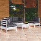 vidaXL 5-tlg. Garten-Lounge-Set mit Kissen Kiefer Massivholz vidaXL 5-tlg. Garten-Lounge-Set mit Kissen Kiefer Massivholz