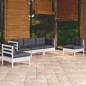 vidaXL 5-tlg. Garten-Lounge-Set mit Kissen Kiefer Massivholz vidaXL 5-tlg. Garten-Lounge-Set mit Kissen Kiefer Massivholz