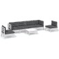 vidaXL 7-tlg. Garten-Lounge-Set mit Kissen Kiefer Massivholz vidaXL 7-tlg. Garten-Lounge-Set mit Kissen Kiefer Massivholz