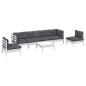 vidaXL 7-tlg. Garten-Lounge-Set mit Kissen Kiefer Massivholz vidaXL 7-tlg. Garten-Lounge-Set mit Kissen Kiefer Massivholz