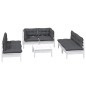 vidaXL 7-tlg. Garten-Lounge-Set mit Kissen Kiefer Massivholz vidaXL 7-tlg. Garten-Lounge-Set mit Kissen Kiefer Massivholz