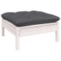 vidaXL 11-tlg. Garten-Lounge-Set mit Kissen Weiß Massivholz Kiefer vidaXL 11-tlg. Garten-Lounge-Set mit Kissen Weiß Massivholz Kiefer