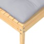 vidaXL 5-tlg. Garten-Lounge-Set mit Grauen Kissen Kiefer Massivholz vidaXL 5-tlg. Garten-Lounge-Set mit Grauen Kissen Kiefer Massivholz