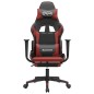 vidaXL Gaming-Stuhl mit Fußstütze Schwarz und Weinrot Kunstleder vidaXL Gaming-Stuhl mit Fußstütze Schwarz und Weinrot Kunstleder
