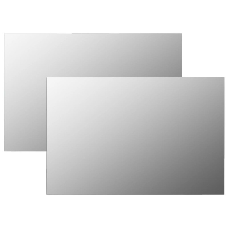 vidaXL Wandspiegel 2 Stk. 60 x 40 cm Rechteckig Glas vidaXL Wandspiegel 2 Stk. 60 x 40 cm Rechteckig Glas