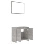 vidaXL 4-tlg. Badmöbel-Set Betongrau Holzwerkstoff vidaXL 4-tlg. Badmöbel-Set Betongrau Holzwerkstoff