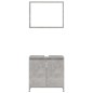 vidaXL 4-tlg. Badmöbel-Set Betongrau Holzwerkstoff vidaXL 4-tlg. Badmöbel-Set Betongrau Holzwerkstoff
