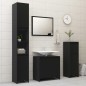 vidaXL 3-tlg. Badmöbel-Set Schwarz Holzwerkstoff vidaXL 3-tlg. Badmöbel-Set Schwarz Holzwerkstoff