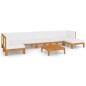vidaXL 8-tlg. Garten-Lounge-Set mit Kissen Massivholz Akazie vidaXL 8-tlg. Garten-Lounge-Set mit Kissen Massivholz Akazie