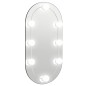 vidaXL Spiegel mit LED-Leuchten 60x30 cm Glas Oval vidaXL Spiegel mit LED-Leuchten 60x30 cm Glas Oval