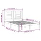 vidaXL Massivholzbett Kiefer 140x190 cm vidaXL Massivholzbett Kiefer 140x190 cm