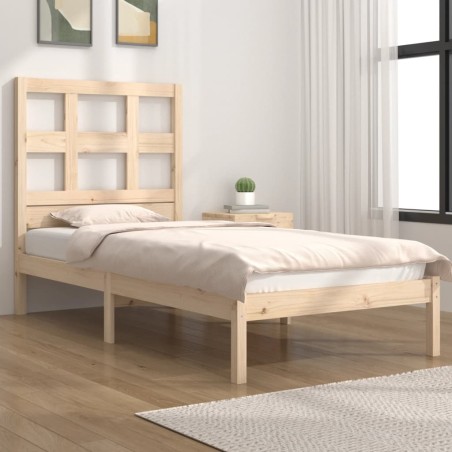 vidaXL Massivholzbett Kiefer 75x190 cm