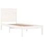 vidaXL Massivholzbett Weiß 90x190 cm vidaXL Massivholzbett Weiß 90x190 cm