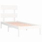 vidaXL Massivholzbett Weiß 90x190 cm vidaXL Massivholzbett Weiß 90x190 cm