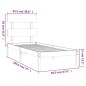 vidaXL Massivholzbett Weiß 90x190 cm vidaXL Massivholzbett Weiß 90x190 cm