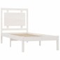vidaXL Massivholzbett Weiß 75x190 cm vidaXL Massivholzbett Weiß 75x190 cm
