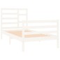 vidaXL Massivholzbett Weiß 75x190 cm vidaXL Massivholzbett Weiß 75x190 cm