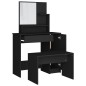 vidaXL Schminktisch-Set Schwarz 86,5x35x136 cm vidaXL Schminktisch-Set Schwarz 86,5x35x136 cm