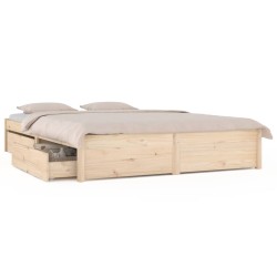 vidaXL Bett mit Schubladen 140x200 cm