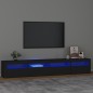 vidaXL TV-Schrank mit LED-Leuchten Schwarz 240x35x40 cm vidaXL TV-Schrank mit LED-Leuchten Schwarz 240x35x40 cm