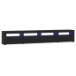 vidaXL TV-Schrank mit LED-Leuchten Schwarz 240x35x40 cm vidaXL TV-Schrank mit LED-Leuchten Schwarz 240x35x40 cm