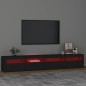 vidaXL TV-Schrank mit LED-Leuchten Schwarz 240x35x40 cm vidaXL TV-Schrank mit LED-Leuchten Schwarz 240x35x40 cm