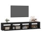 vidaXL TV-Schrank mit LED-Leuchten Schwarz 240x35x40 cm vidaXL TV-Schrank mit LED-Leuchten Schwarz 240x35x40 cm