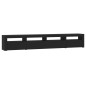 vidaXL TV-Schrank mit LED-Leuchten Schwarz 240x35x40 cm vidaXL TV-Schrank mit LED-Leuchten Schwarz 240x35x40 cm