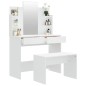vidaXL Schminktisch-Set Weiß 96x40x142 cm vidaXL Schminktisch-Set Weiß 96x40x142 cm