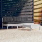 vidaXL 4-tlg. Garten-Lounge-Set mit Anthrazit Kissen Kiefernholz vidaXL 4-tlg. Garten-Lounge-Set mit Anthrazit Kissen Kiefernholz