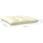 vidaXL 6-tlg. Garten-Lounge-Set mit Creme Kissen Kiefernholz