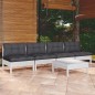 vidaXL 5-tlg. Garten-Lounge-Set mit Anthrazit Kissen Kiefernholz vidaXL 5-tlg. Garten-Lounge-Set mit Anthrazit Kissen Kiefernholz