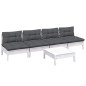 vidaXL 5-tlg. Garten-Lounge-Set mit Anthrazit Kissen Kiefernholz vidaXL 5-tlg. Garten-Lounge-Set mit Anthrazit Kissen Kiefernholz