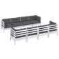 vidaXL 9-tlg. Garten-Lounge-Set mit Kissen Kiefer Massivholz vidaXL 9-tlg. Garten-Lounge-Set mit Kissen Kiefer Massivholz